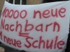Impressionen von der Demonstration vor dem Rathaus Zehlendorf.