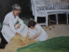 Max Liebermann: Enkelin mit der Kinderfrau beim Spiel, 1919, Privatbesitz