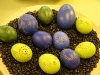 Selten: Eier mit Lochmuster