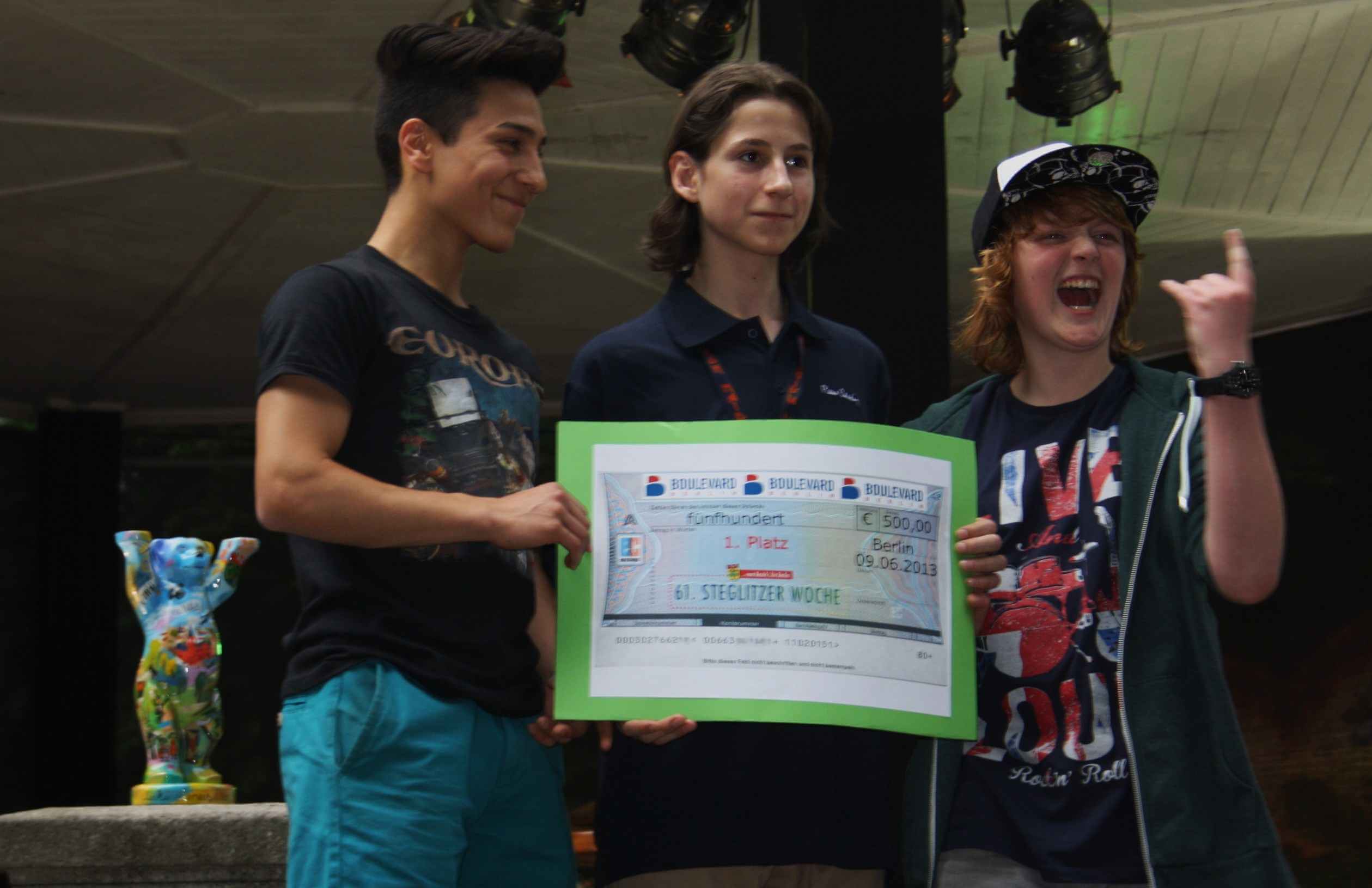 Mit Metallica und Iron Maiden zum Sieg: Drei Teenager gewinnen Steglitzer Kleinkunstpreis