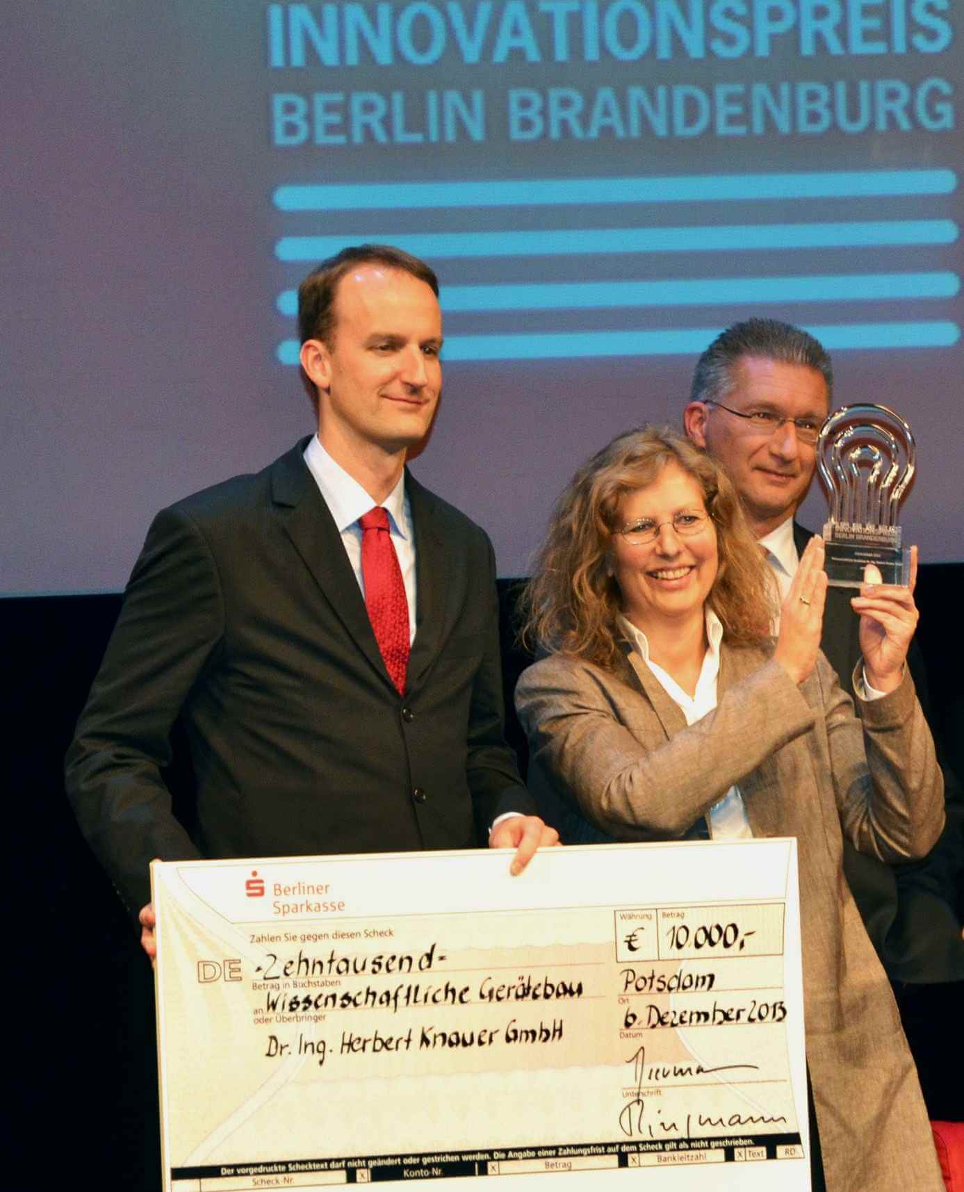 Knauer gewinnt Innovationspreis Berlin-Brandenburg