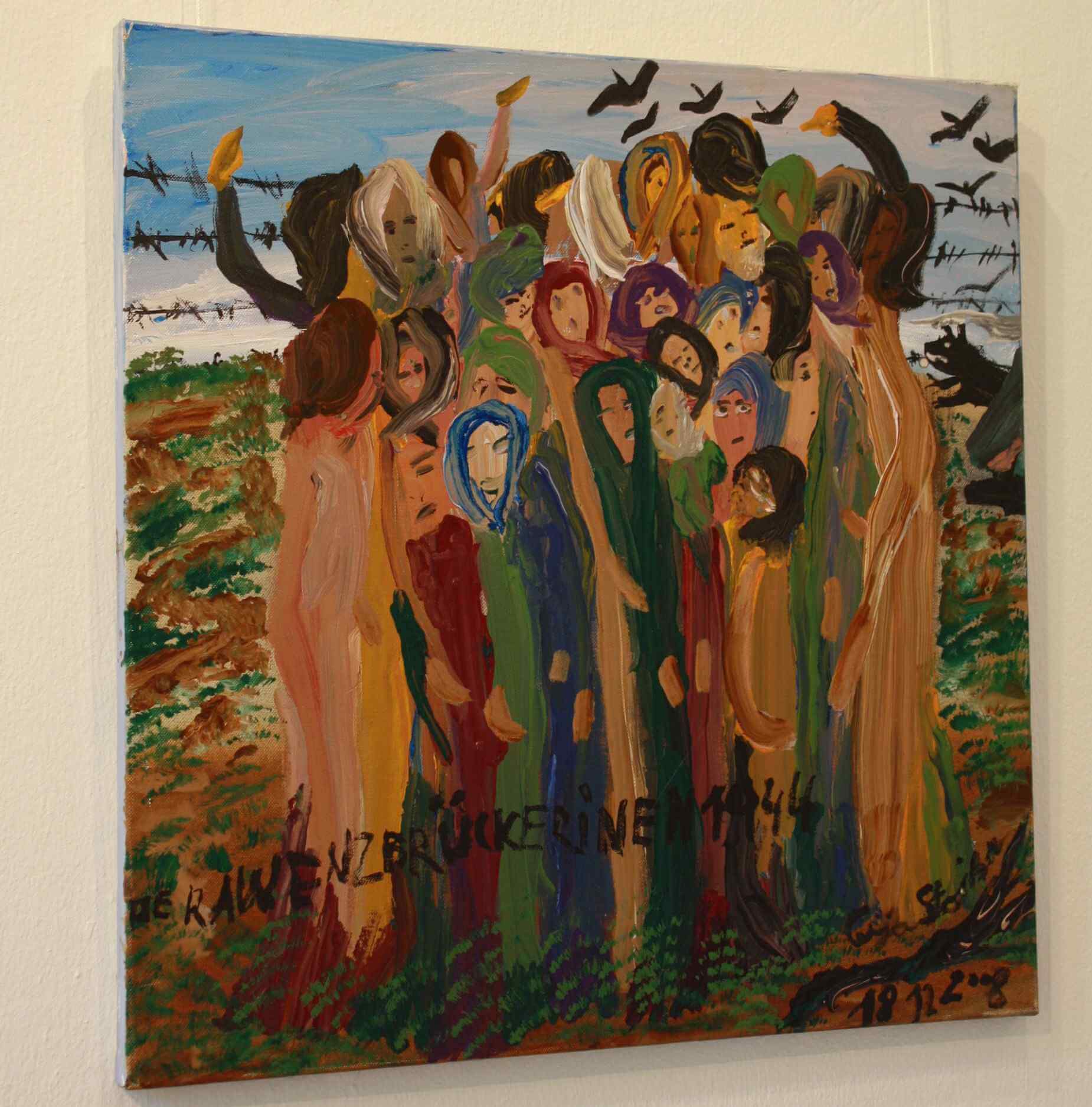 „Sogar der Tod hat Angst vor Auschwitz“: Ausstellung mit Gemälden von Ceja Stojka in Steglitz