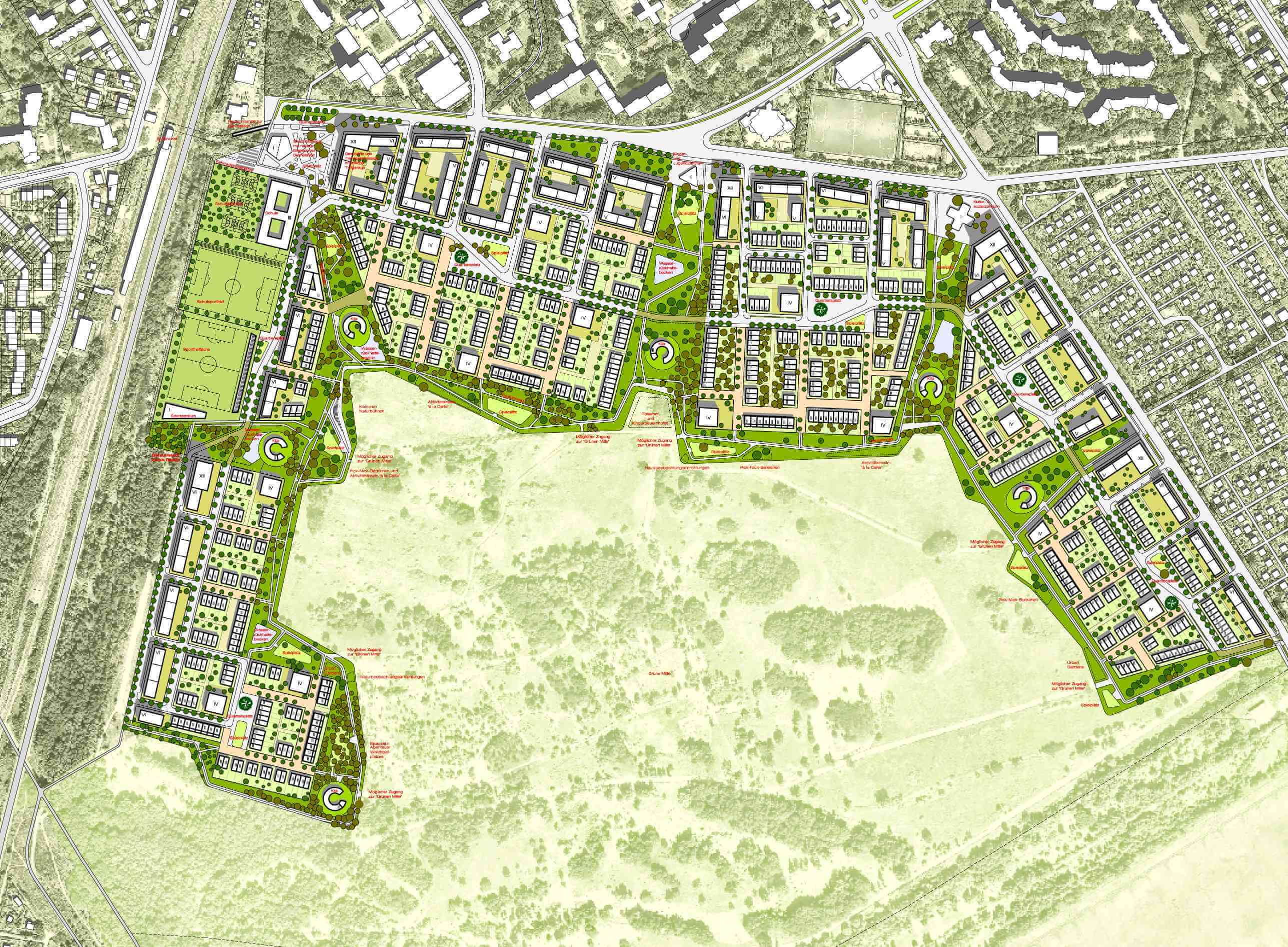 Synthese zwischen Naturerlebnis und Wohnbebauung: Groth Gruppe und Bezirksamt stellen Masterplan für Parks Range vor