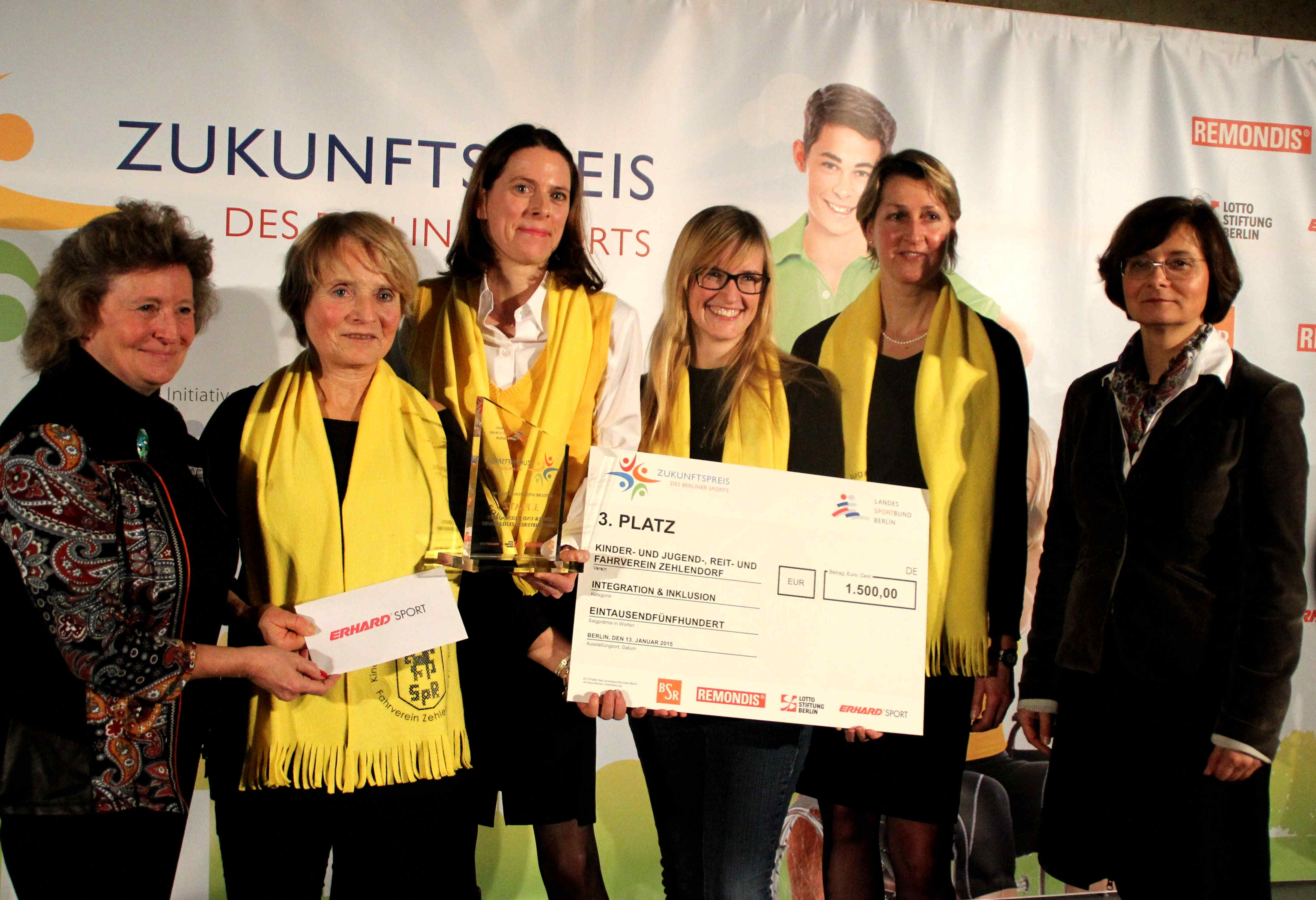 „WegberREITER“ für die Inklusion: KJRV mit Zukunftspreis des Berliner Sports ausgezeichnet