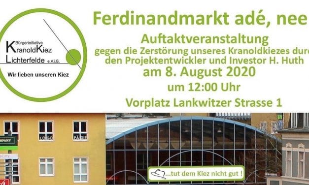 Bürgerinitiative: „Harald Huth zerstört den Ferdinandmarkt“