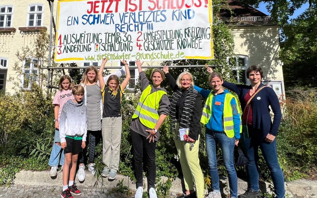 Protest an Giesensdorfer Grundschule
