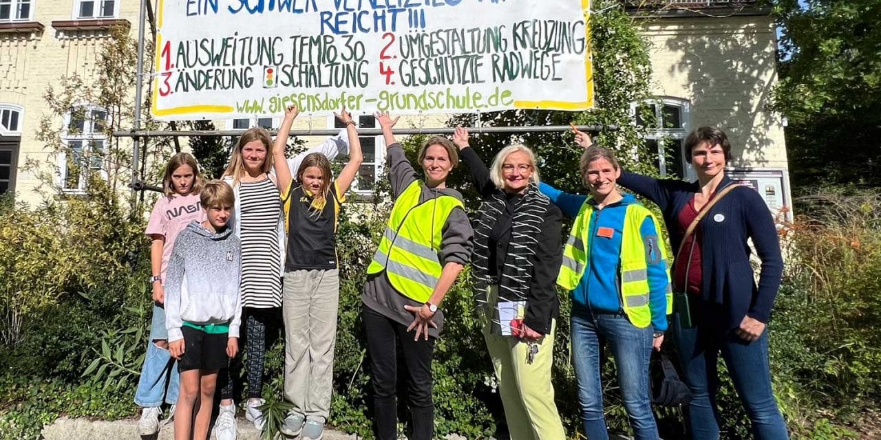 Protest an Giesensdorfer Grundschule