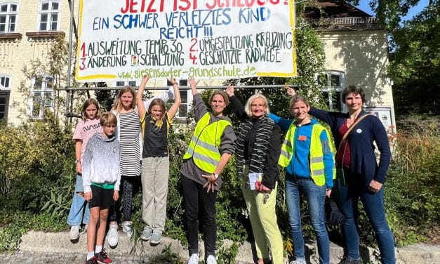 Protest an Giesensdorfer Grundschule