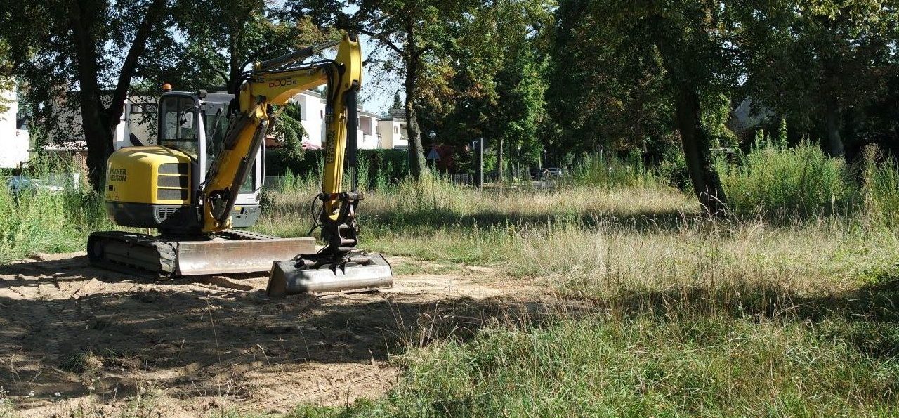 Saaleckplatz wird frisch gemacht