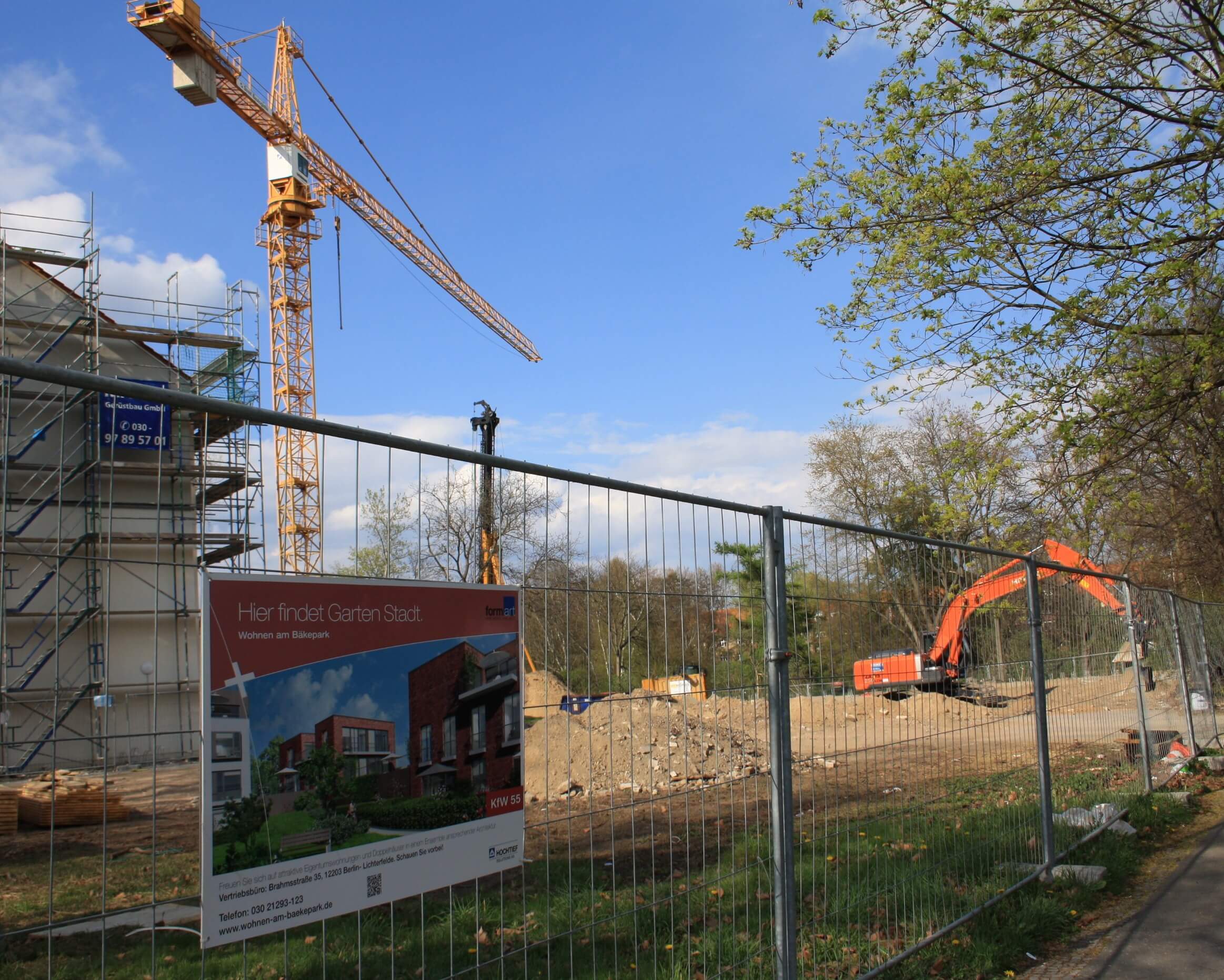 Arbeiten für Gartenstadt am Bäkepark haben begonnen